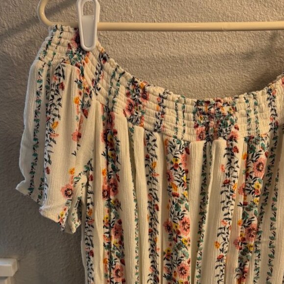 Old Navy Floral White Midi Sundress Size S TALL - Picture 2 of 6